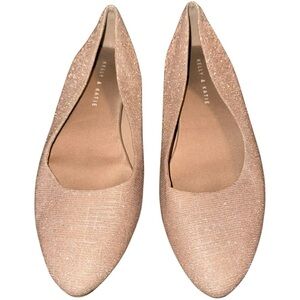 Kelly & Katie S𝐡𝐢𝐦𝐦𝐞𝐫 Beige Flats
